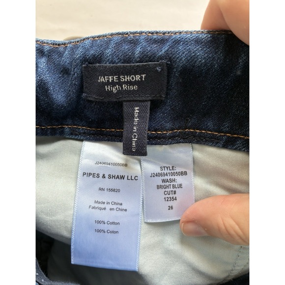 Veronica Beard Jaffe High Rise Denim Shorts Sz 26 Mid Wash‎ Pockets designer - Picture 6 of 10